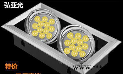 AR70LED双头豆胆灯24W 超亮节能服装店天花格栅灯图2