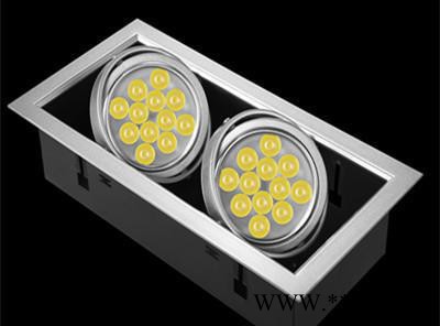 AR70LED双头豆胆灯24W 超亮节能服装店天花格栅灯图3