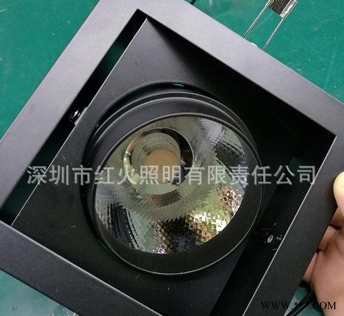 飞利浦芯片led斗胆灯**服装店cob豆胆灯方形家具展厅led格栅灯图2