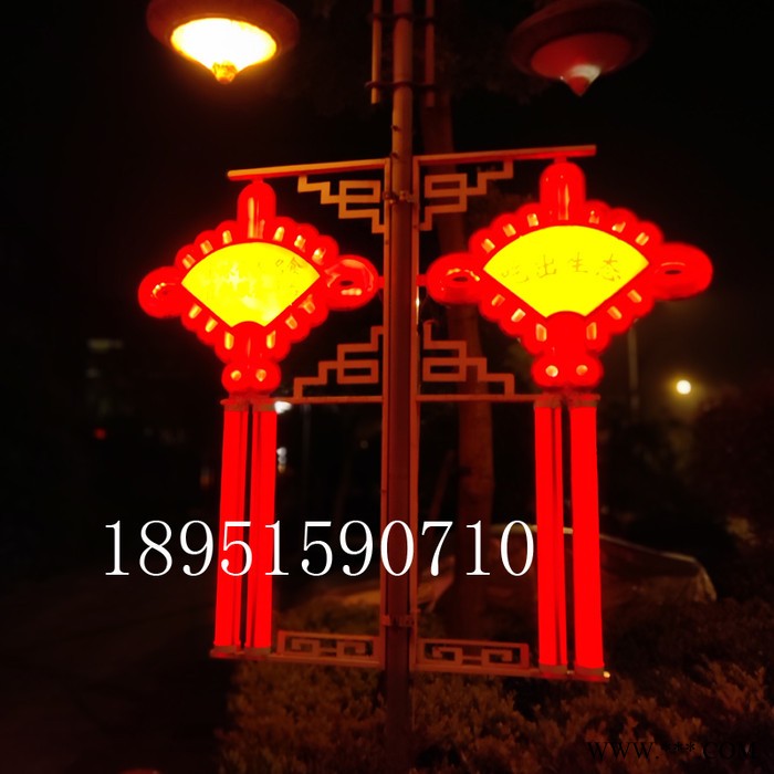 厂家现货供应发光中国结led发光灯笼节日景观灯扁形灯笼免费取样图8