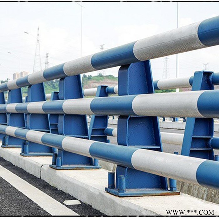 桥梁护栏 河道防撞护栏立柱 道路护栏 天桥护栏 景观灯光护栏不锈钢栏杆定制 桥梁防撞护栏 景观护栏 炎煌护栏图2