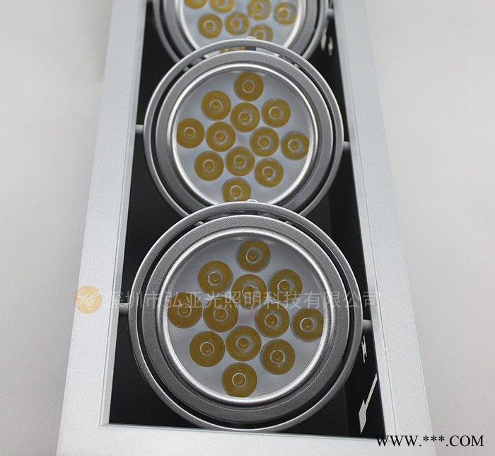 家具展厅专用 led斗胆灯 格栅灯 三头led豆胆灯 led图2