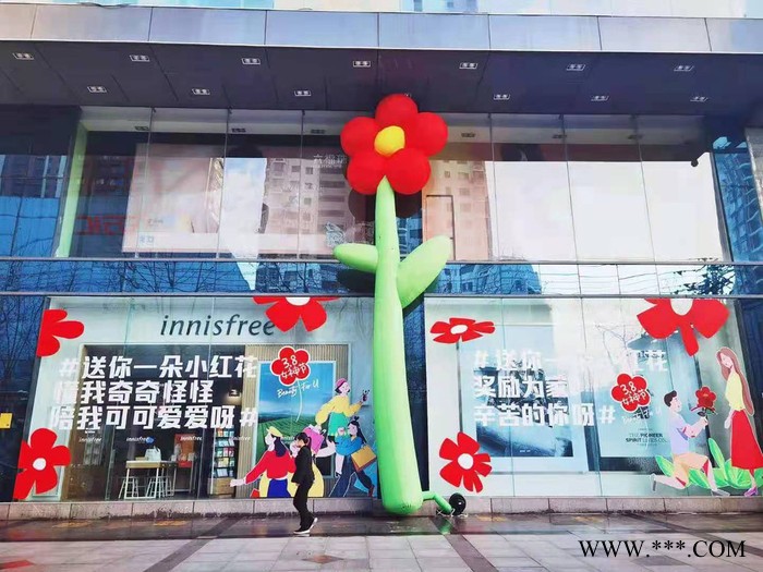 河南非凡气模  定制充气发光莲花气模 充气艺术装置景观灯光节 创意美陈装饰花朵图2