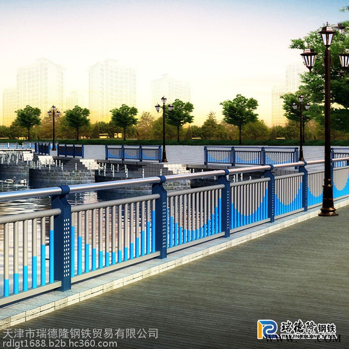 景观桥梁护栏 景观灯光栏杆 景观灯光立柱 按需定做 天津瑞德隆图5