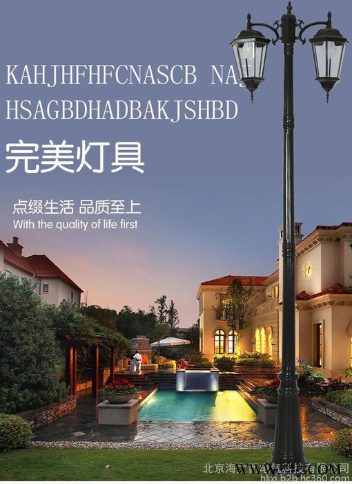 新农村公园小区户外3米庭院灯 户外景观灯LED高杆路灯庭院灯路灯图3