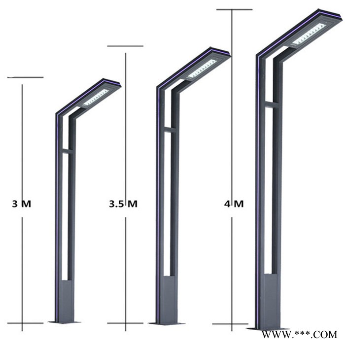 珊廷LED铝型材灯 LED照明灯具 户外庭院灯 常州庭院灯 新款两侧发光道路灯具**图6