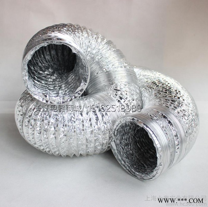 铝箔单管 伸缩软管通风管排风管 油烟机排烟管浴霸80mm 空调软管                排风管、排烟管图3