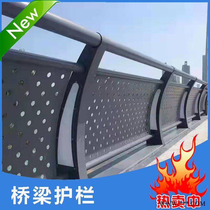 巨益金属    景观灯光护栏  景观不锈钢护栏  道路防撞护栏图4