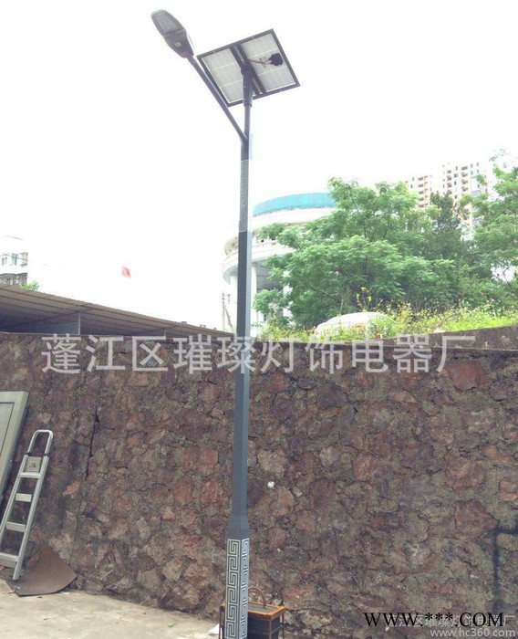 璀璨 双单臂太阳能路灯 LED景观灯 高杆灯 监控杆**图3