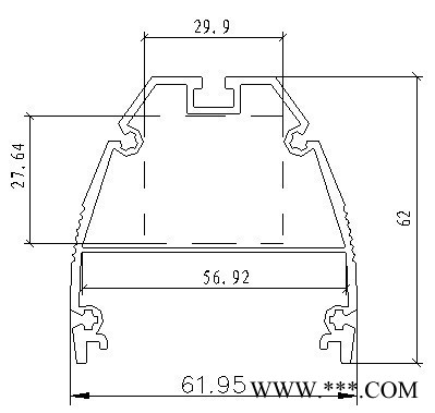 LED洗墙灯外壳 景观灯外壳 铝质灯具外壳 轮廓灯外壳 照明灯具外壳 铝外壳图3