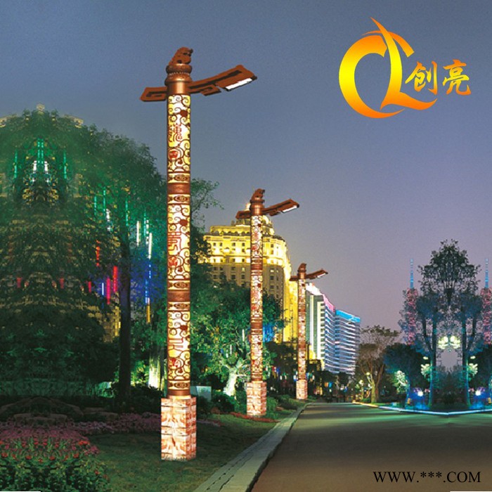 创亮户外照明CL-1522 专业LED景观灯 太阳能景观灯 **全国 仿古风格 园林风格 太阳能路灯 广场道路景观灯图5