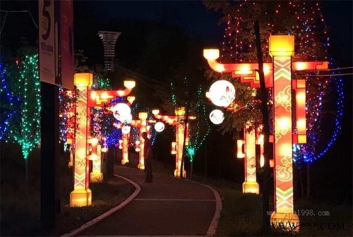 华亦彩 花灯装饰公园景观灯笼花灯批发户外景区装饰定制出售厂家图4