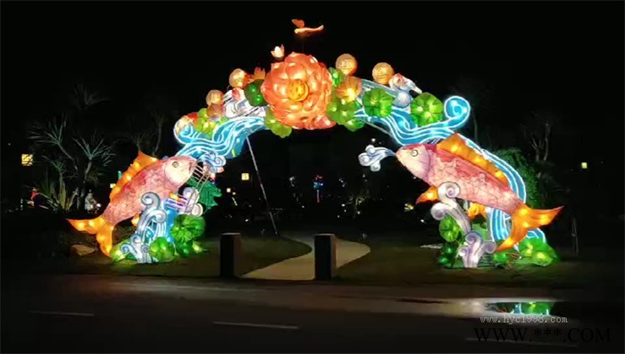 华亦彩 花灯装饰公园景观灯笼花灯批发户外景区装饰定制出售厂家图2