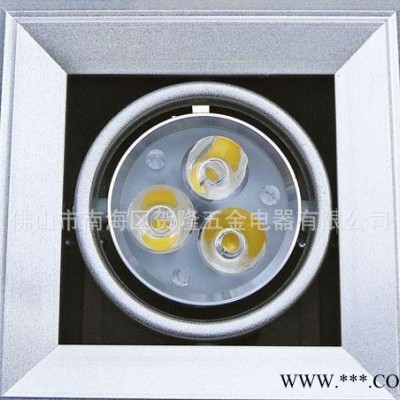 工厂直销3W LED格栅灯 MR16一头3W豆胆灯 3W豆胆