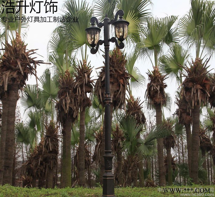 3.3米庭院路灯道路灯景观灯欧美式别墅花园公园照明铝质压铸翻砂图3