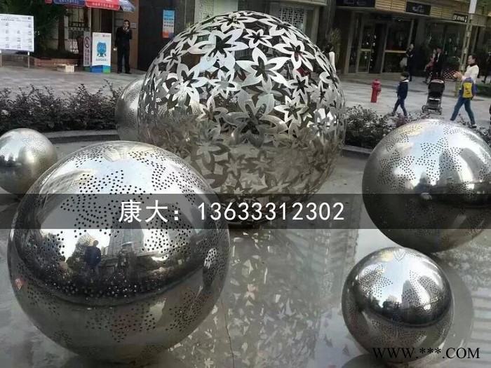 青岛康大雕塑  不锈钢装饰雕塑    园林雕塑景观灯光广场装饰摆件图1