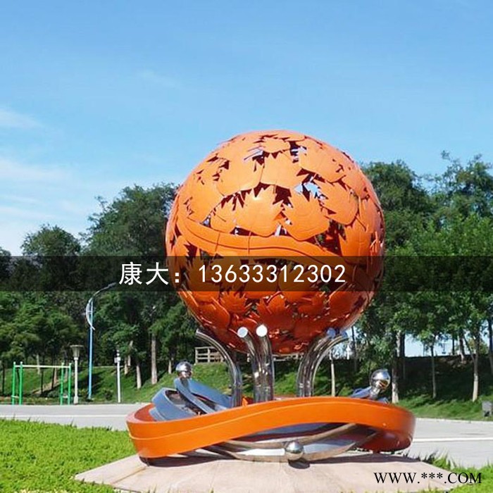 青岛康大雕塑  不锈钢装饰雕塑    园林雕塑景观灯光广场装饰摆件图5