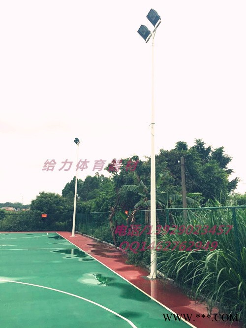 广西道路灯杆厂家 南宁篮球场双向灯杆可订做图3