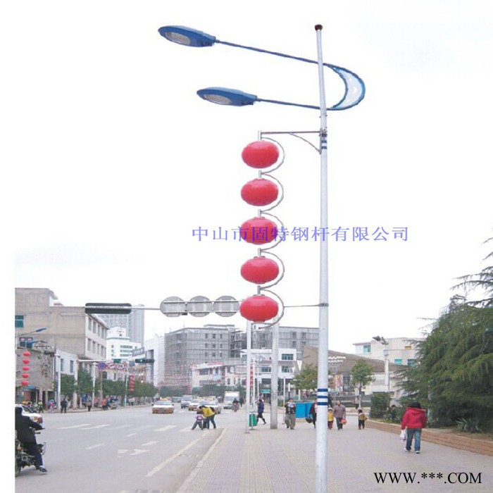 明间照明6米道路灯30W小金豆灯具适用新农村改造 单双臂路灯杆图2