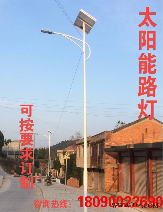 骆电LD-TYNLD 四川骆电 四川路灯厂家**5米6米7米8米太阳能路灯庭院灯高杆灯新农村LED道路灯图6