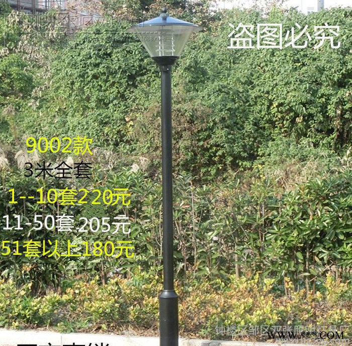 3米单头庭院灯景观灯道路灯小区广场灯公园园林户外LED路灯草坪灯图2