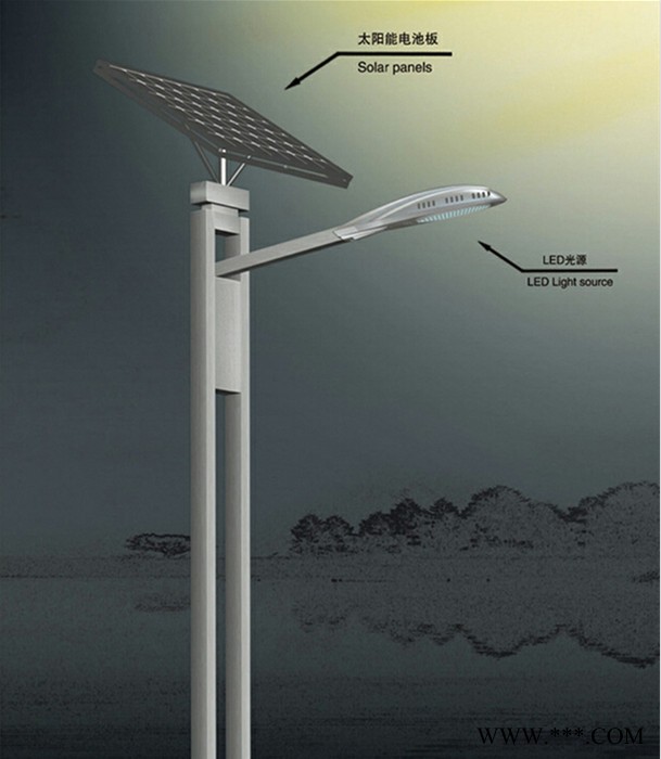 大功率LED太阳能路灯价格表 新农村专用6米太阳能感应灯道路灯LDTYN-0036图8