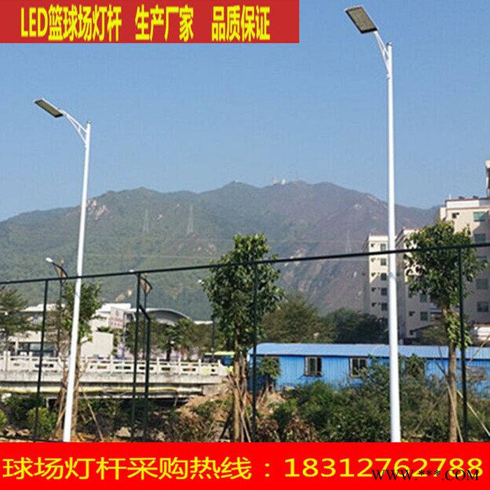 **内外热镀锌双向A字臂道路灯杆，超高亮度LED照明灯图1