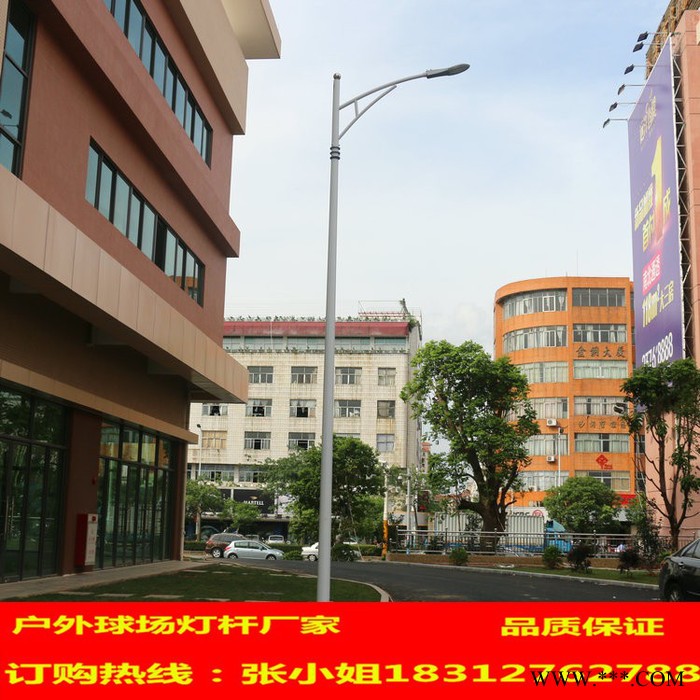 **内外热镀锌双向A字臂道路灯杆，超高亮度LED照明灯图7