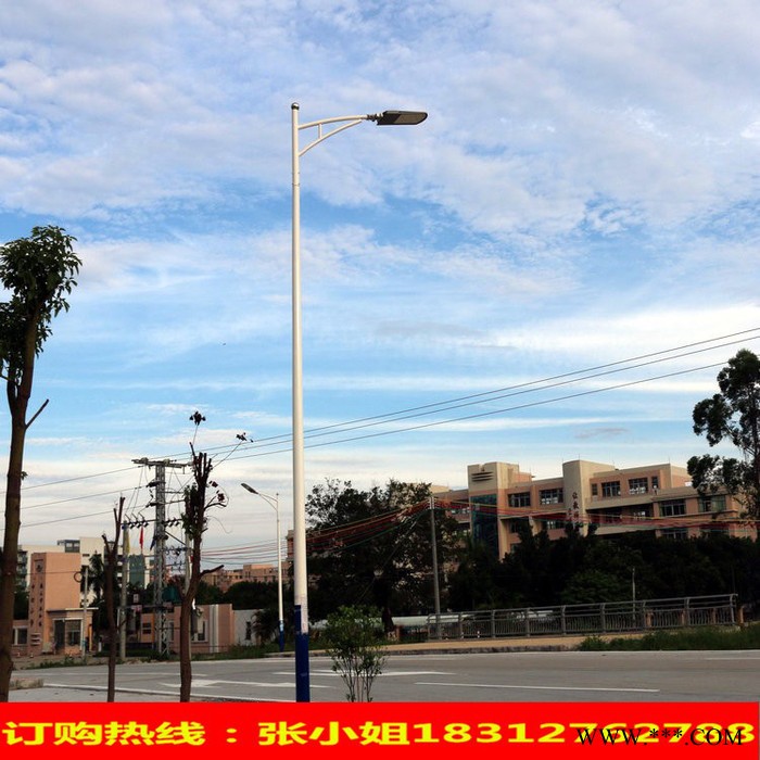**内外热镀锌双向A字臂道路灯杆，超高亮度LED照明灯图4