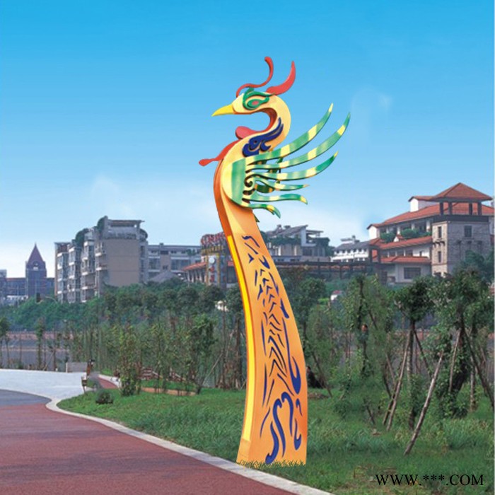 定制户外led大型凤凰来仪造型广场公园道路照明景观灯图4
