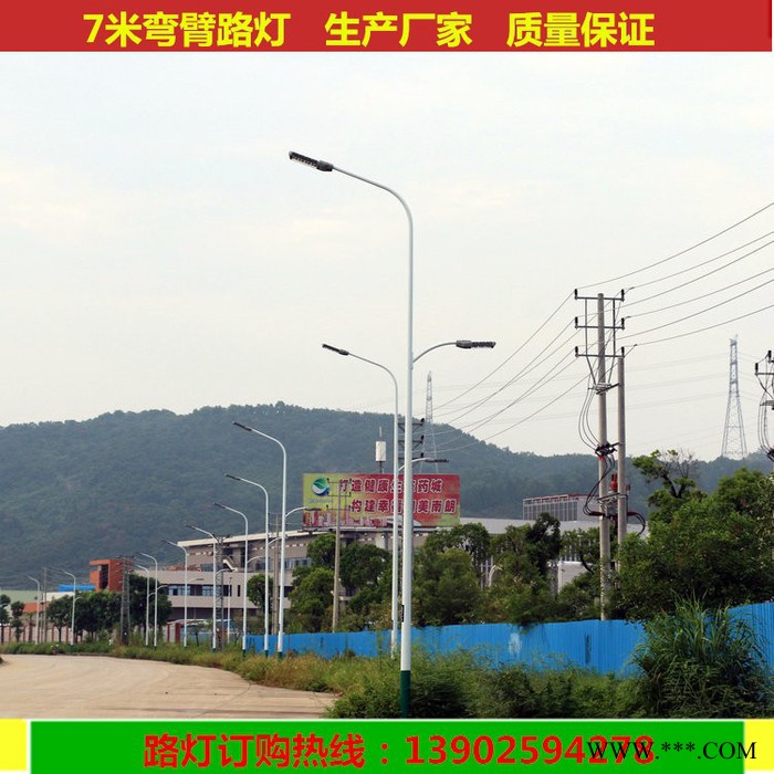 **锥形一拖一球场灯，户外道路灯 篮球场高杆灯批发图4