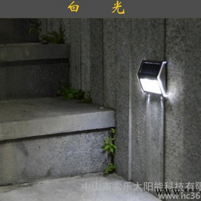 出口新款太阳能不锈楼梯灯 墙壁灯 阳台灯 楼道灯 篱笆灯 走