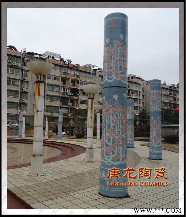 定做陶瓷景观灯柱图2