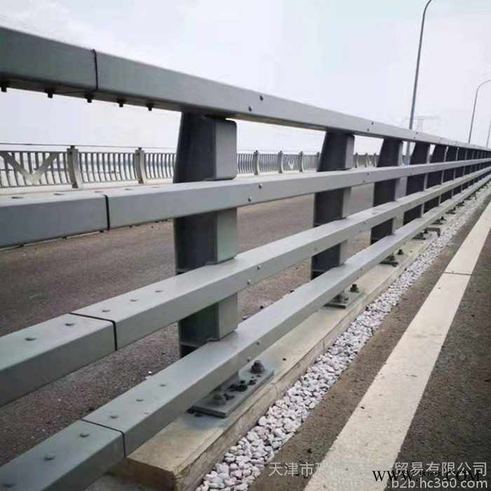 河堤栏杆 景观灯光护栏 金属护栏立柱 高硬度 天津瑞德隆图4