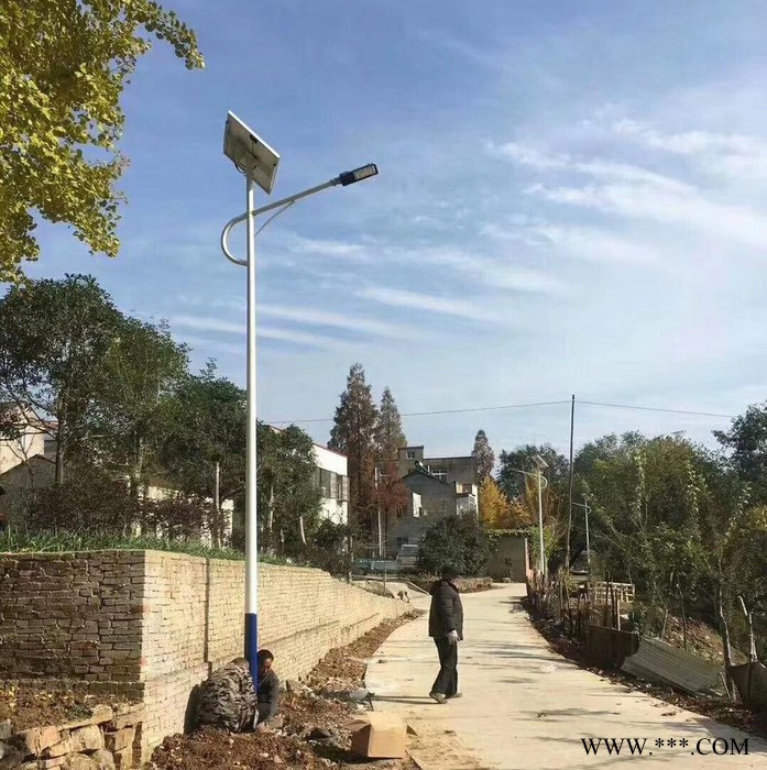 方元浩宇太阳能庭院灯led路灯户外3米3.5米4小区道路景观灯室外防水高杆灯图2