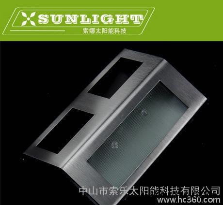 出口太阳能不锈楼梯灯 墙壁灯 阳台灯 楼道灯 篱笆灯 走道灯图2