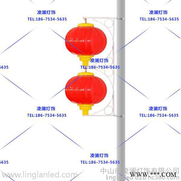 凌澜LL-DL-01发光灯笼 道路灯杆灯笼，会发光的led灯笼，展示型LED灯笼，样式齐全红灯笼 景观灯 发光灯饰图2