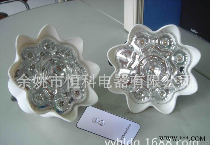 led节能灯**led家用遥控节能灯 led莲花遥控灯图2