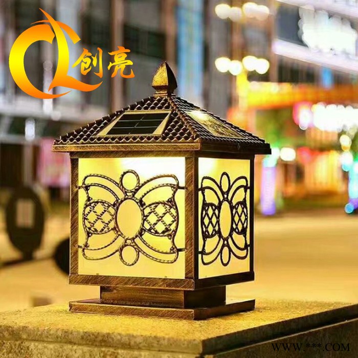 中山市创亮户外照明CL-2250 厂家供应 欧式柱头灯 仿古围墙灯 工程柱头灯 家用护卫防水节能灯图5