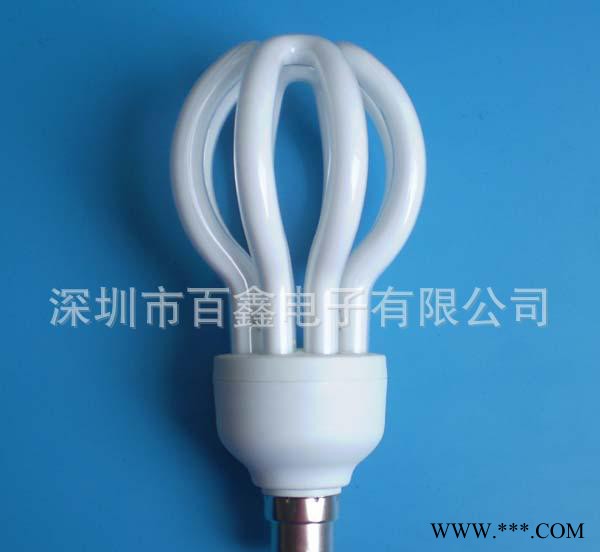 深圳节能灯厂  纯三基色节能灯 e27灯头  莲花节能灯图2