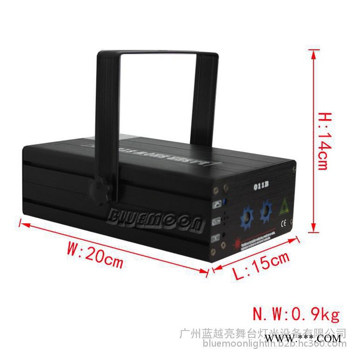 供应BLUEMOON蓝越亮 YD032A 双孔八图激光灯 激光灯 舞台灯光 包房灯 LED舞台灯 KTV包房灯 智能灯光图7