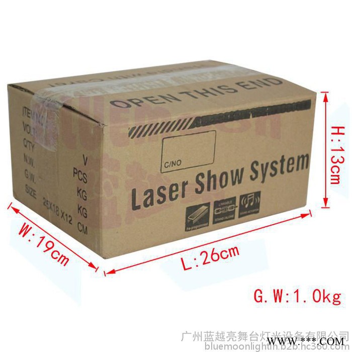 供应BLUEMOON蓝越亮 YD032A 双孔八图激光灯 激光灯 舞台灯光 包房灯 LED舞台灯 KTV包房灯 智能灯光图3