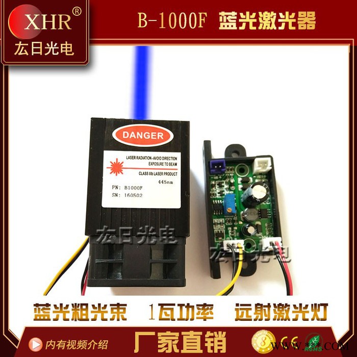 1000mw蓝光激光器  12v输入激光灯激光模组  酒吧密室道具专用激光灯图2