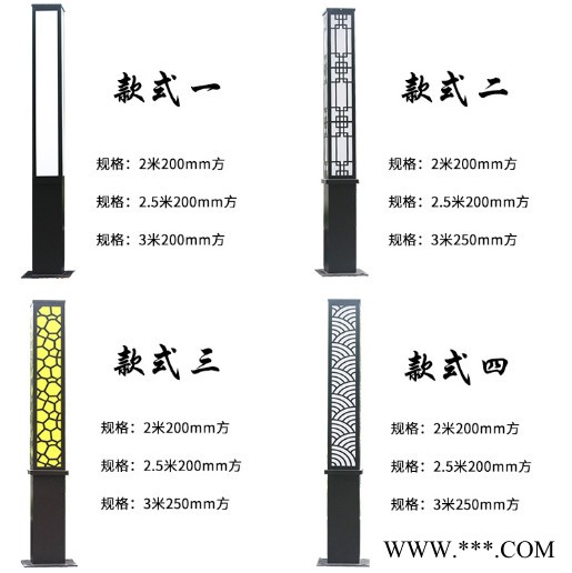 厂家现代LED方形景观灯 复古户外广场小区草坪别墅庭院灯方灯定制 LED景观灯图3