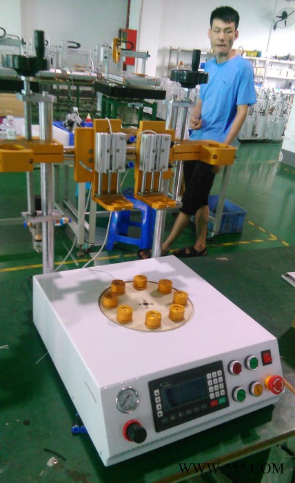 八工站圆形节能灯点胶机球泡灯自动点胶机器人灯具点胶机图3