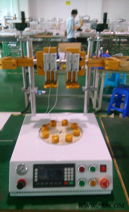 八工站圆形节能灯点胶机球泡灯自动点胶机器人灯具点胶机图2