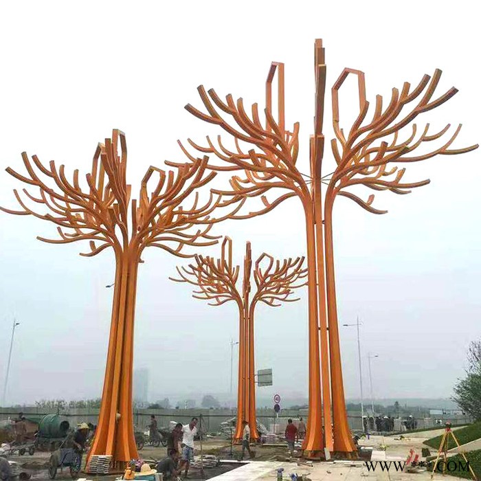 广场不锈钢雕塑 园林景观灯光雕塑摆件 设计大型不锈钢雕塑制作图4
