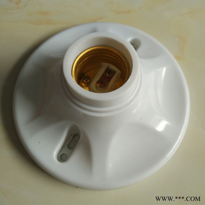 龙牌803六角花瓣灯具照明E27普通工程专用吸顶式圆盘 大平节能灯灯口座 六角花瓣厂家批发图4