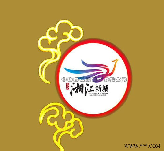 户外LED中国结祥云鼓灯 路灯杆发光中华鼓景观灯图1