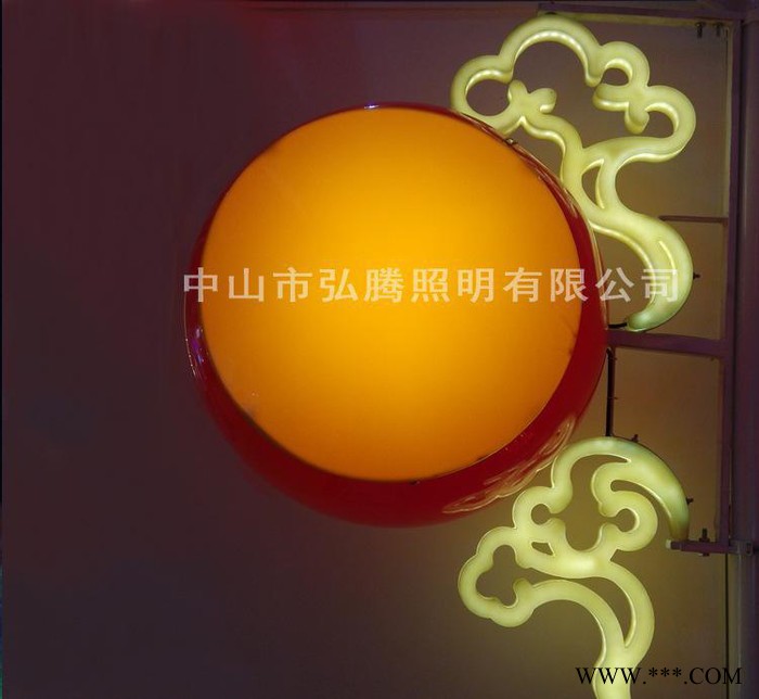 户外LED中国结祥云鼓灯 路灯杆发光中华鼓景观灯图3